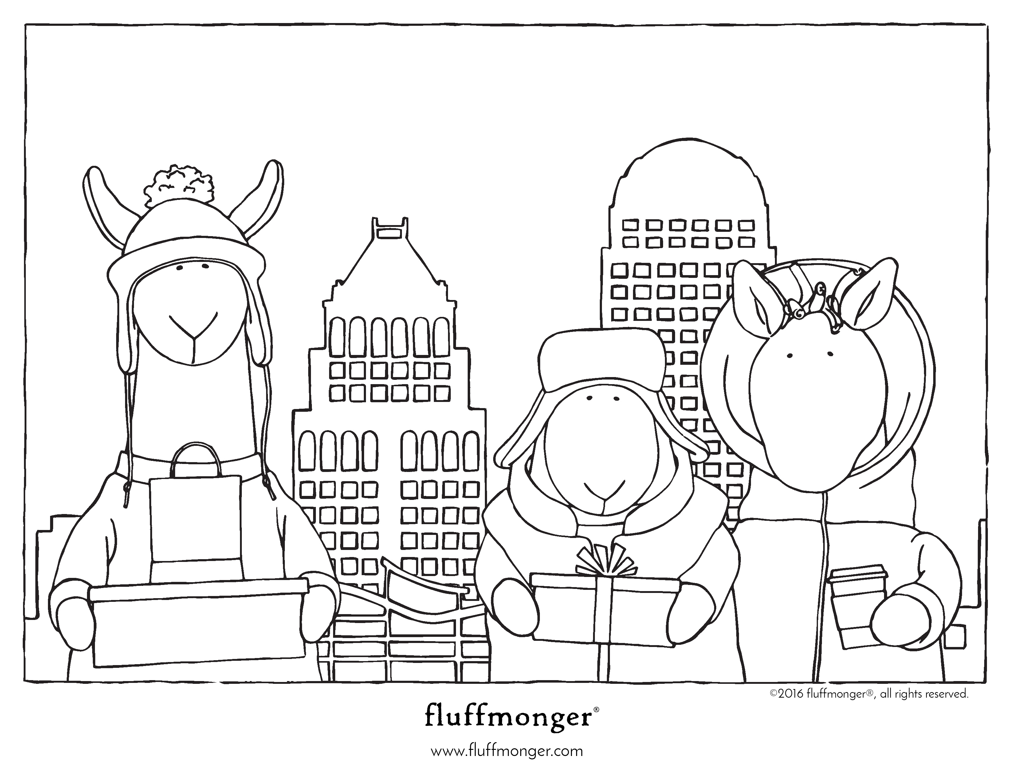 Organic Stuffed Animal Coloring Pages