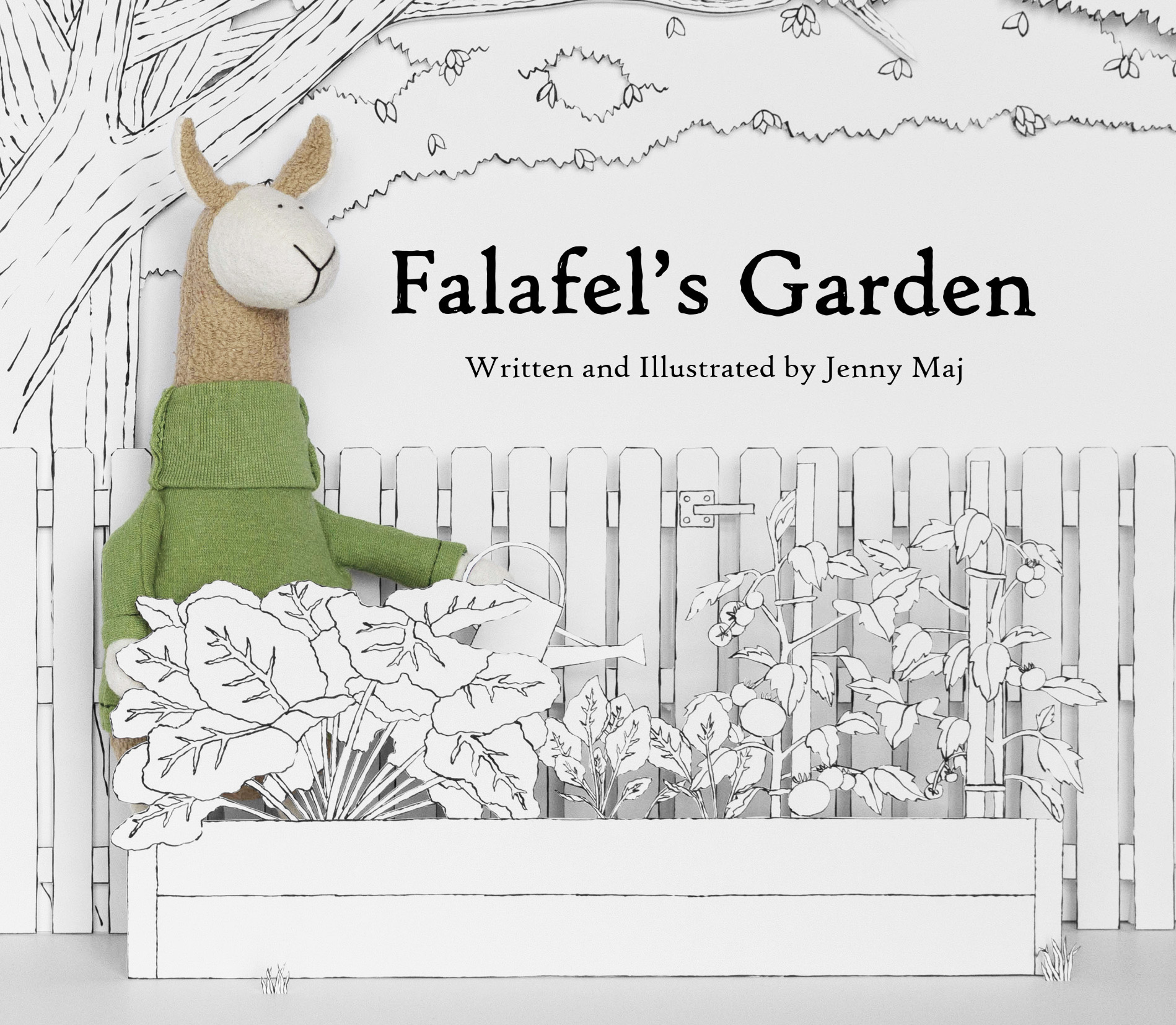 Falafel's Garden Children's Book fluffmongerAC