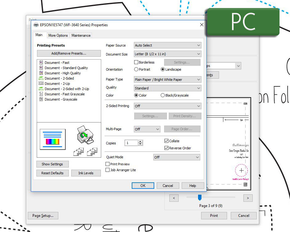 2 Sewing Pattern PDF Printing Tutorial Fluffmonger