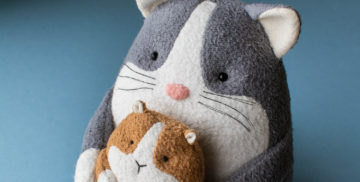 Free cat sewing pattern and free guinea pig sewing pattern by Fluffmonger