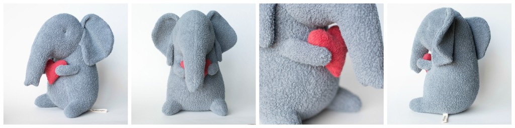 Organic Stuffed Elephant fluffmonger