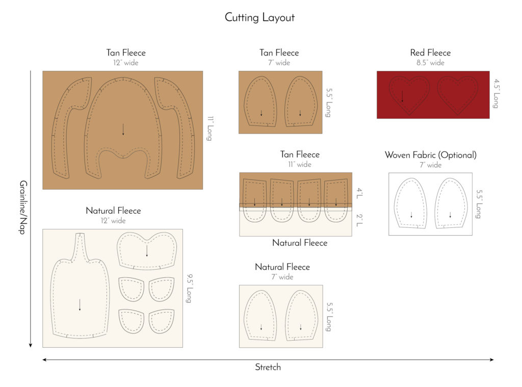 Fre corgi sewing pattern