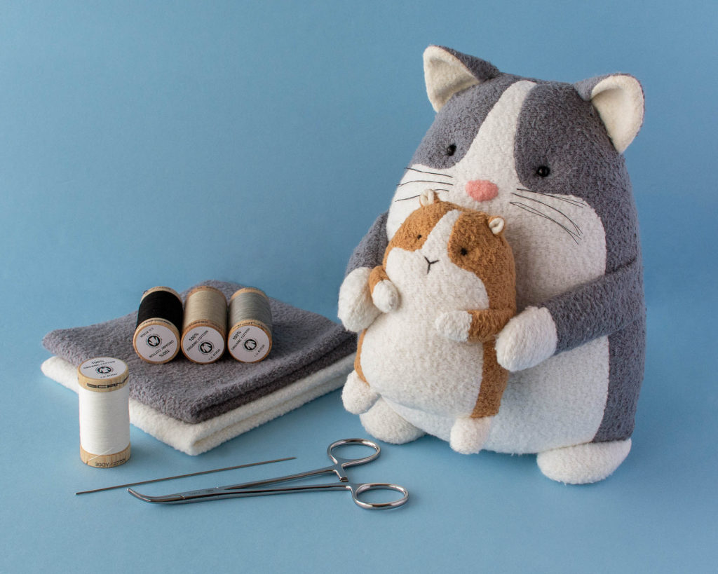 Cat sewing pattern guinea pig sewing pattern corgi sewing pattern organic fabric by Fluffmonger