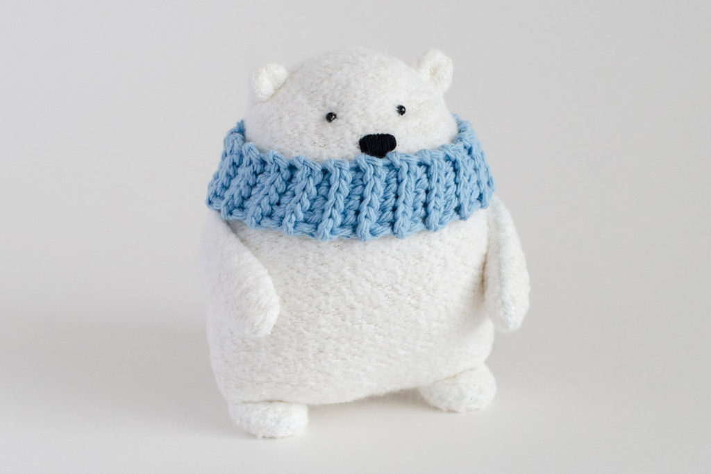 Fluffmonger Free Polar Bear Sewing Pattern Crochet Scarf